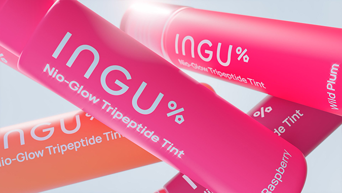INGU Niacin Glow Tint 3D product animation by Frames Labs